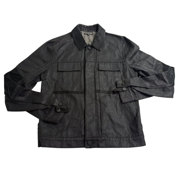 Alexandre Plokhov Black Denim Cargo Jacket - Picture 2 of 11